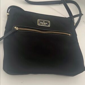 Kate Spade Black Crossbody Bag with Gold Accents